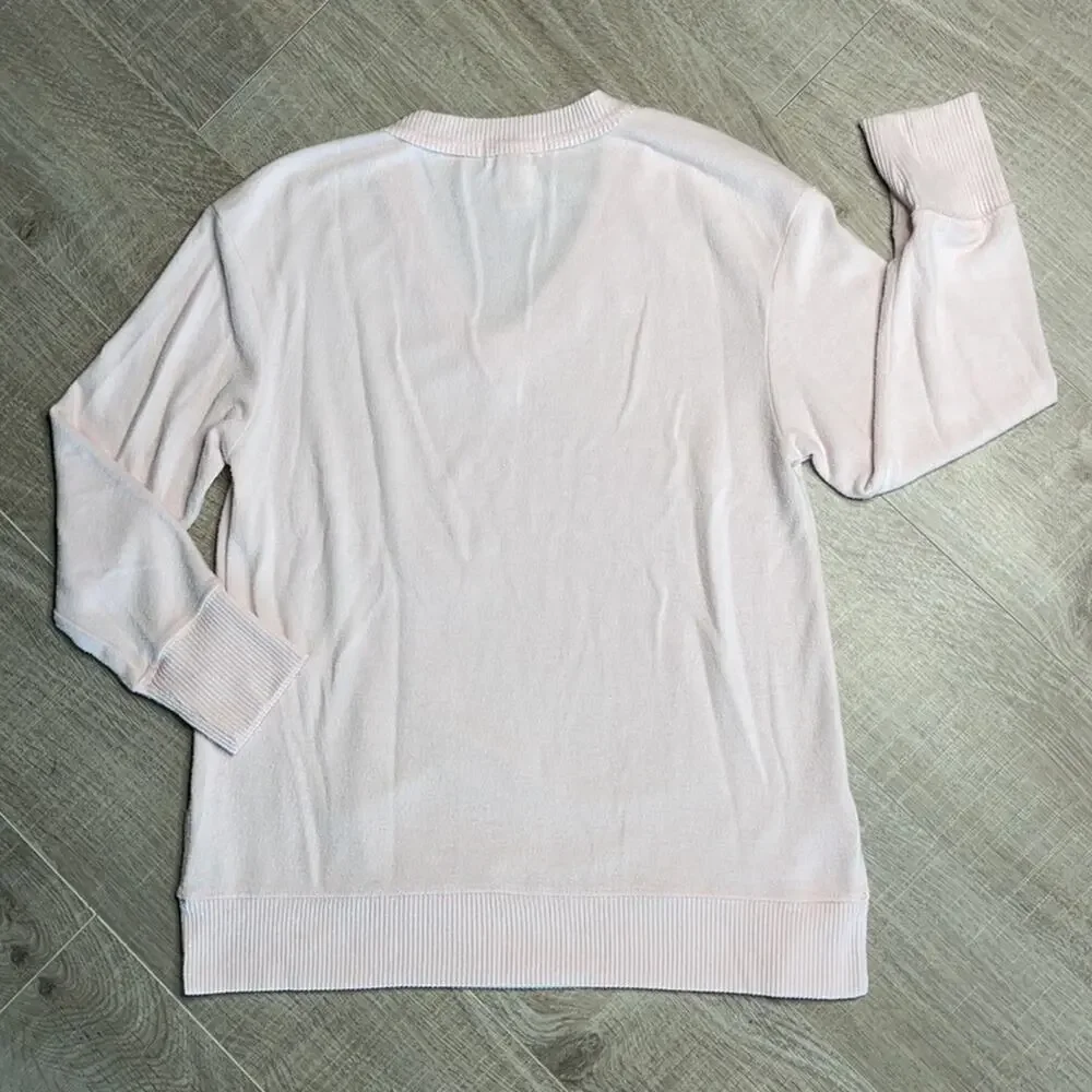 EVERLEIGH Blush Pink V-Neck Long Sleeve Sweater